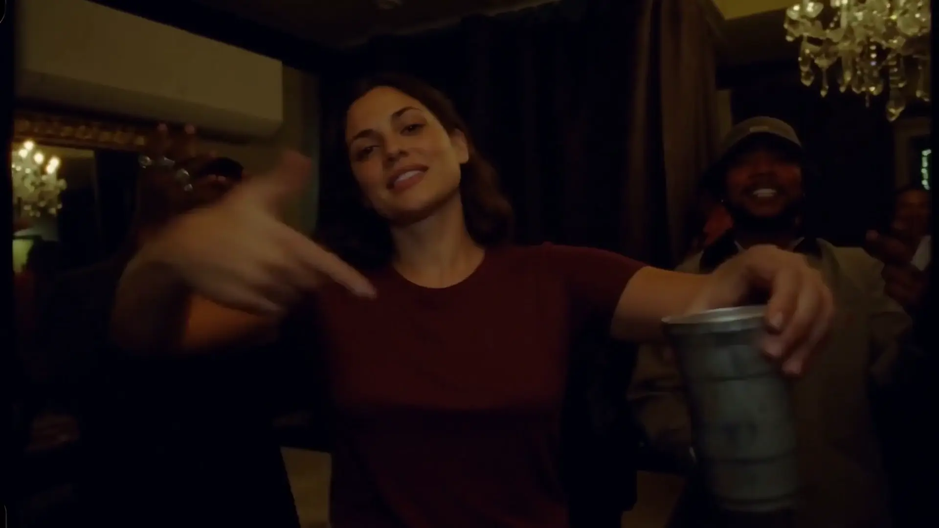 AI-generated example of a woman in the Burning Bridges party scene